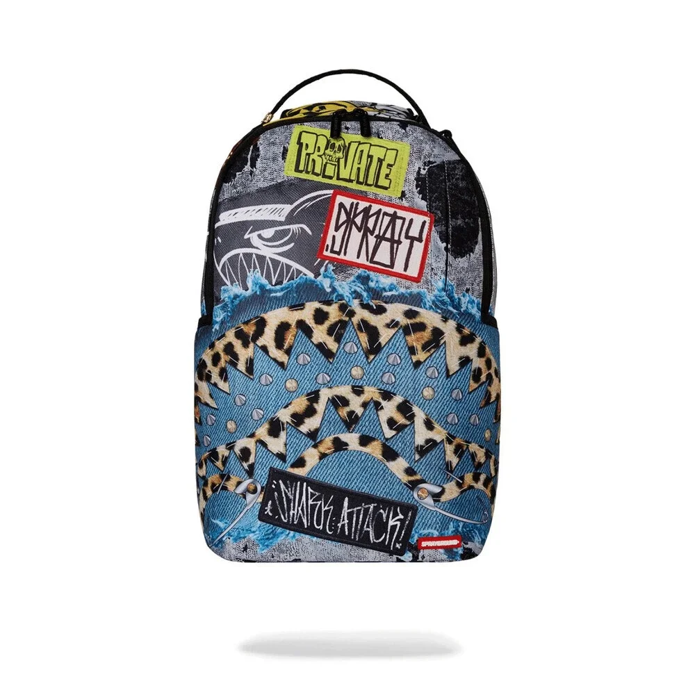 Sprayground Patchwork Punk DLXR Unisex Multicolor Graphic Print Backpack SPR39